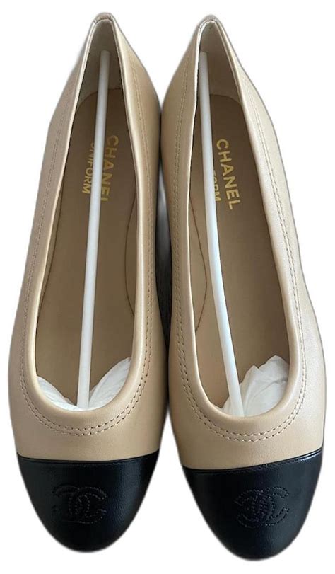 ballerine chanel beige e nere|Ballerine .